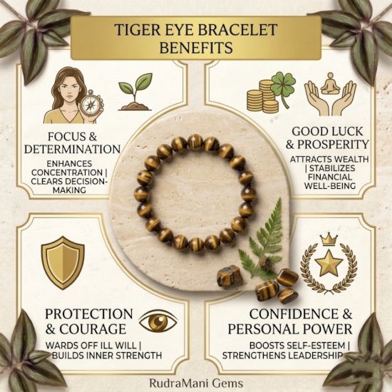 Natural Tiger Eye Stone Bracelet